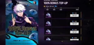 Free Fire 100% Bonus Top Up BD